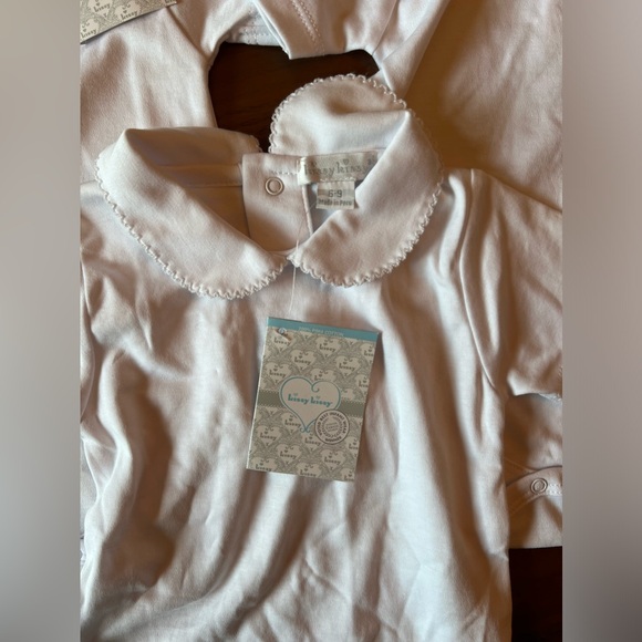 NWT Set Kissy Kissy White Basics Collar Bodysuit - Picture 2 of 2